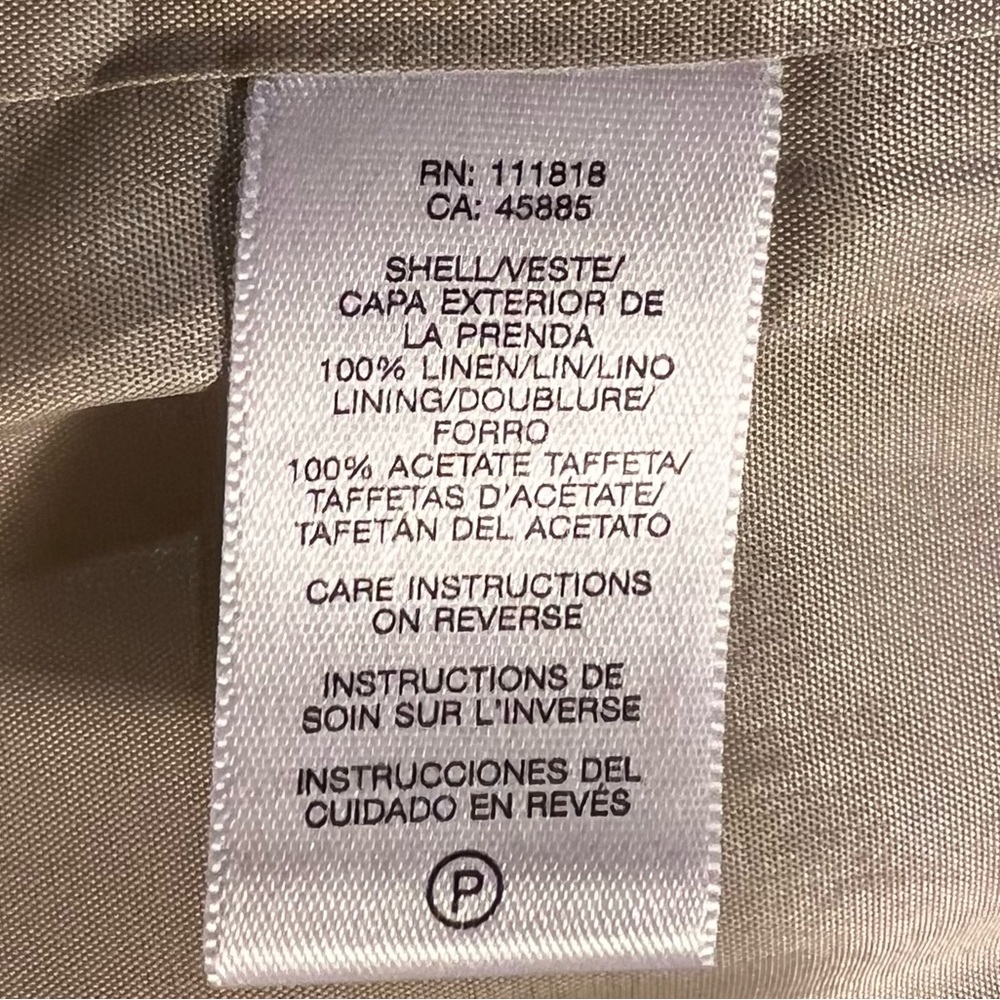 Michael Kors Size P/L Top Jacket Women’s Linen - Picture 5 of 7